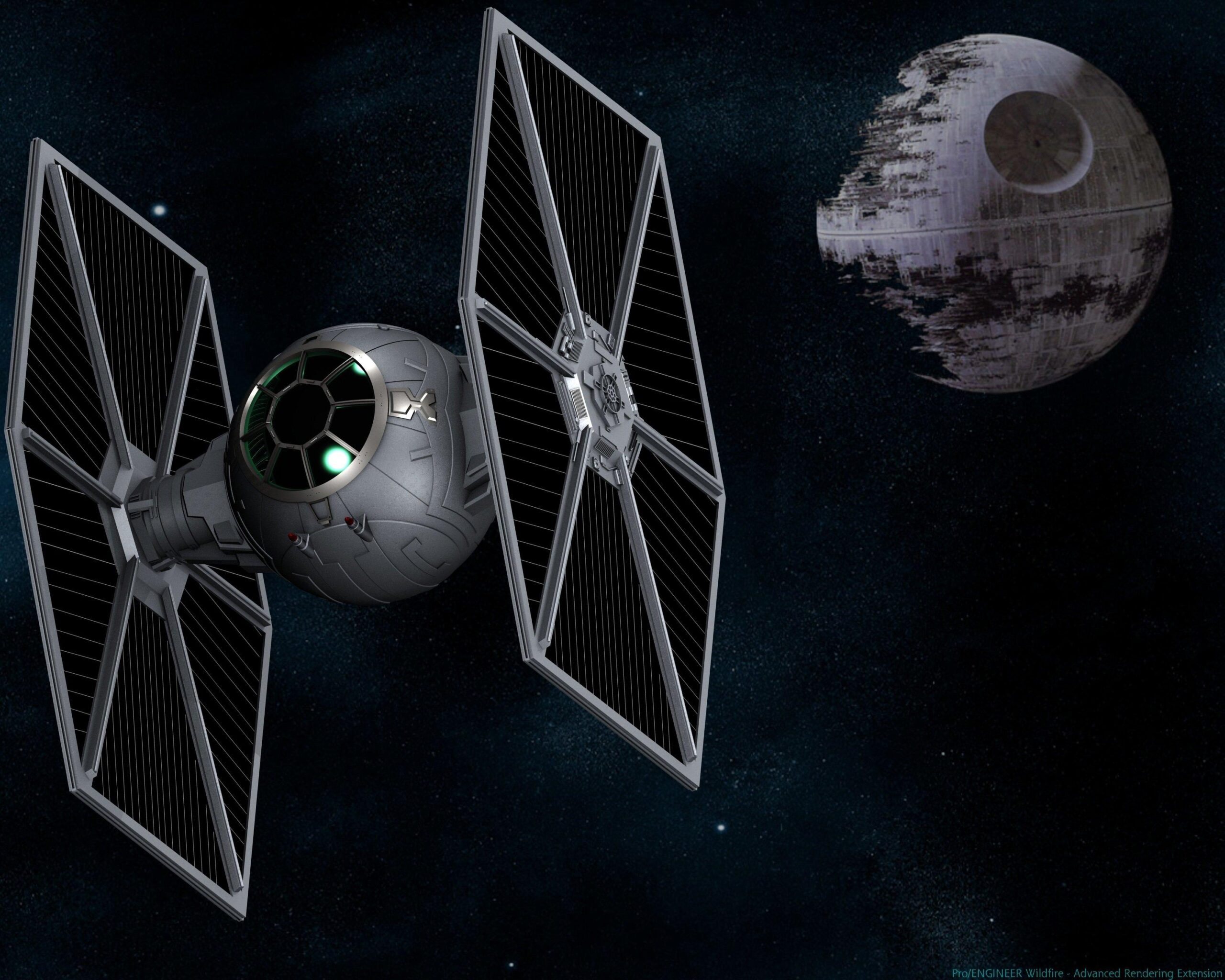 TIE FIGHTER star wars futuristic spaceship space sci