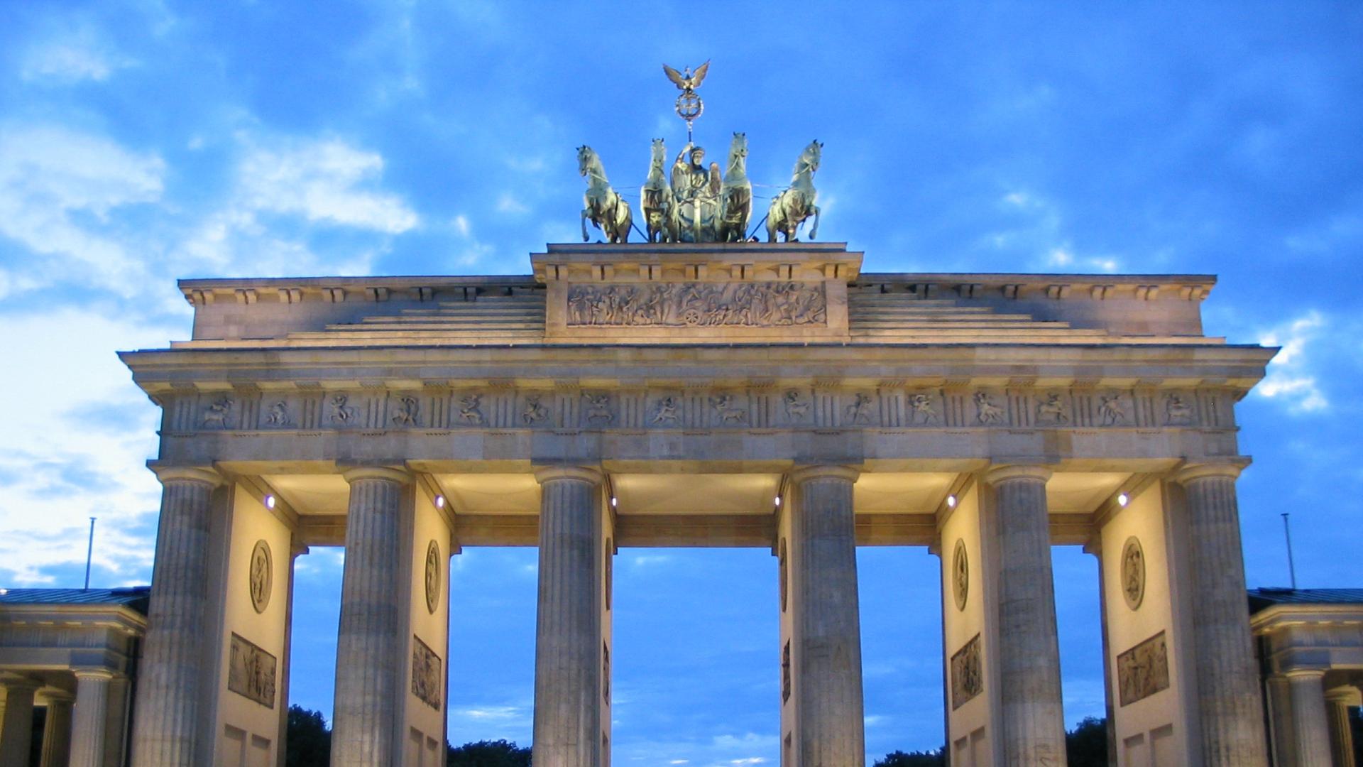 Full HD Wallpapers brandenburg gate historic monument berlin, Desktop