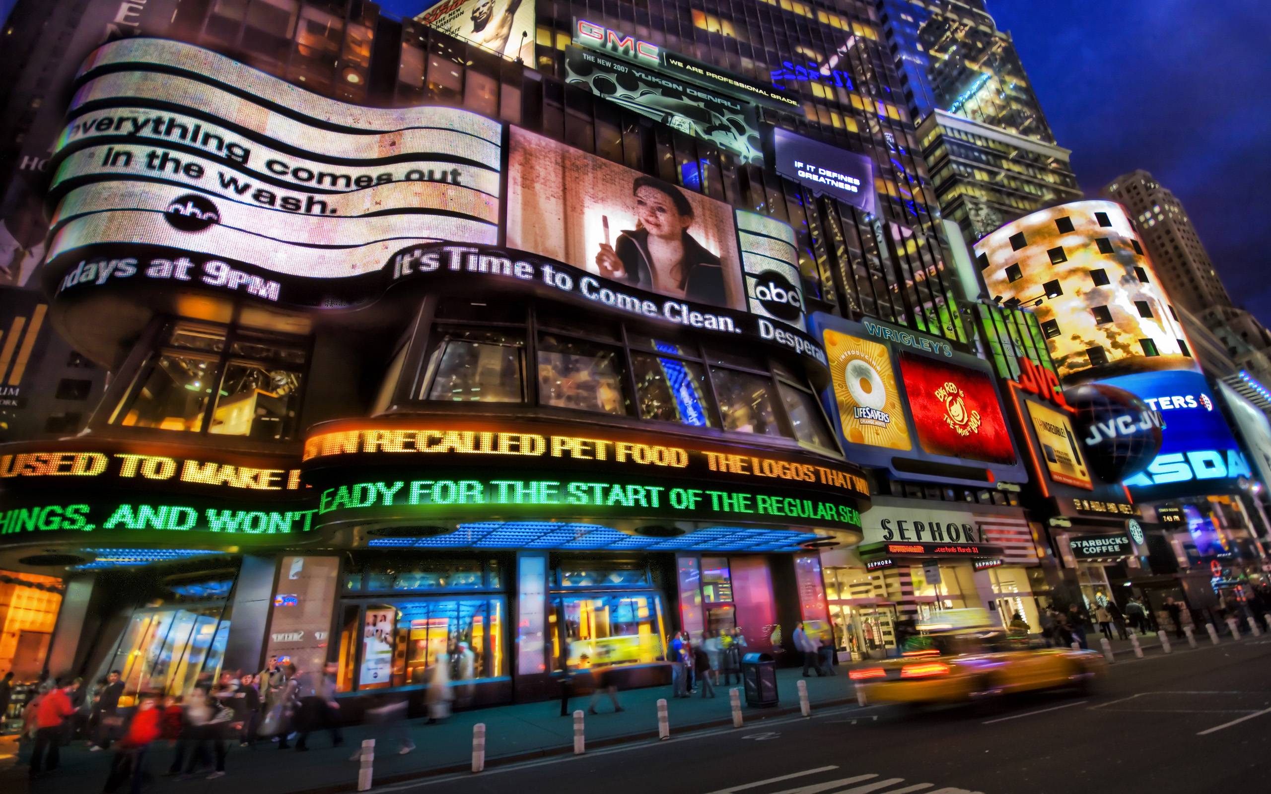 Pix For > Times Square Wallpapers At Night