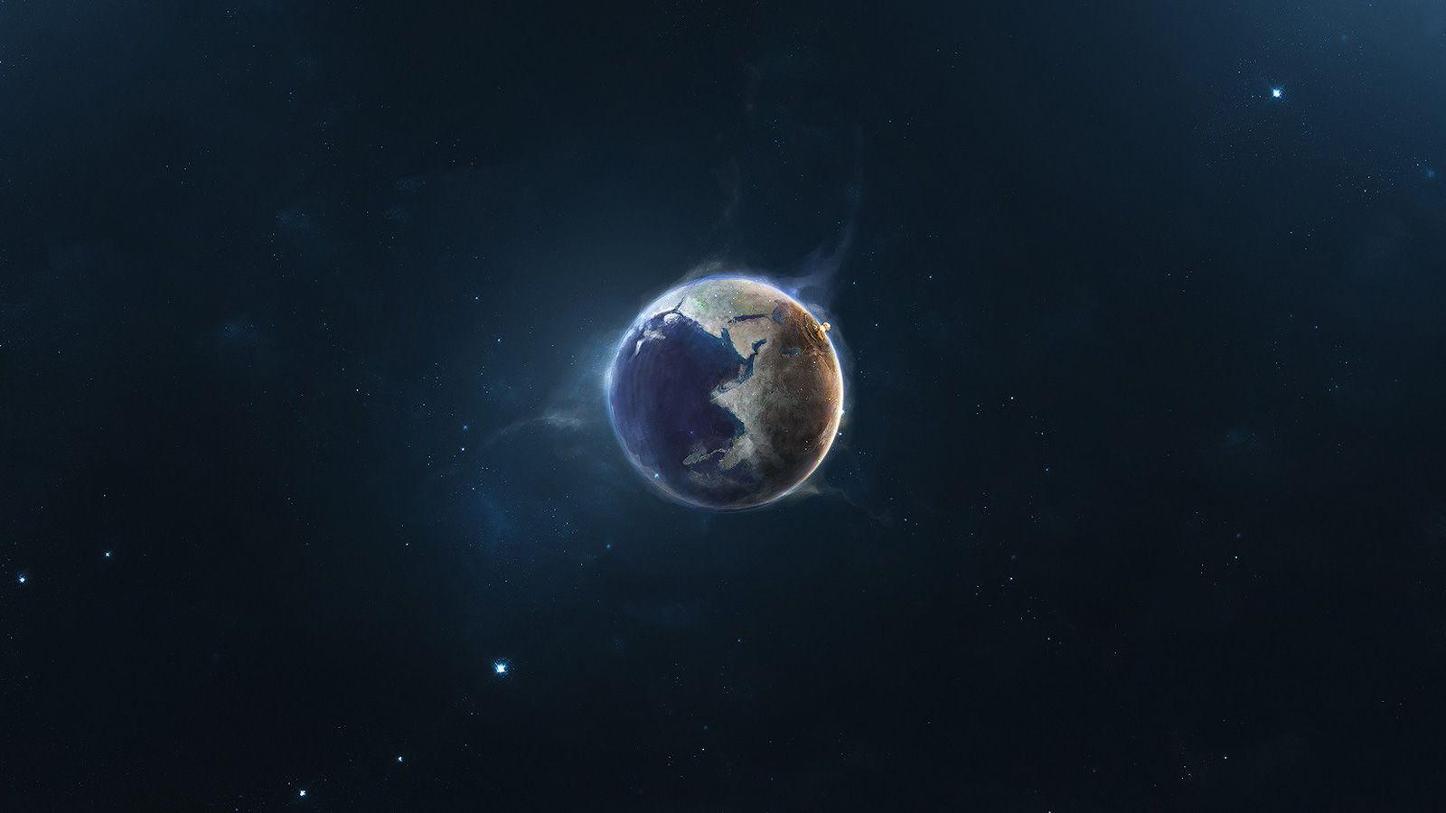 3D Space Scene Wallpapers