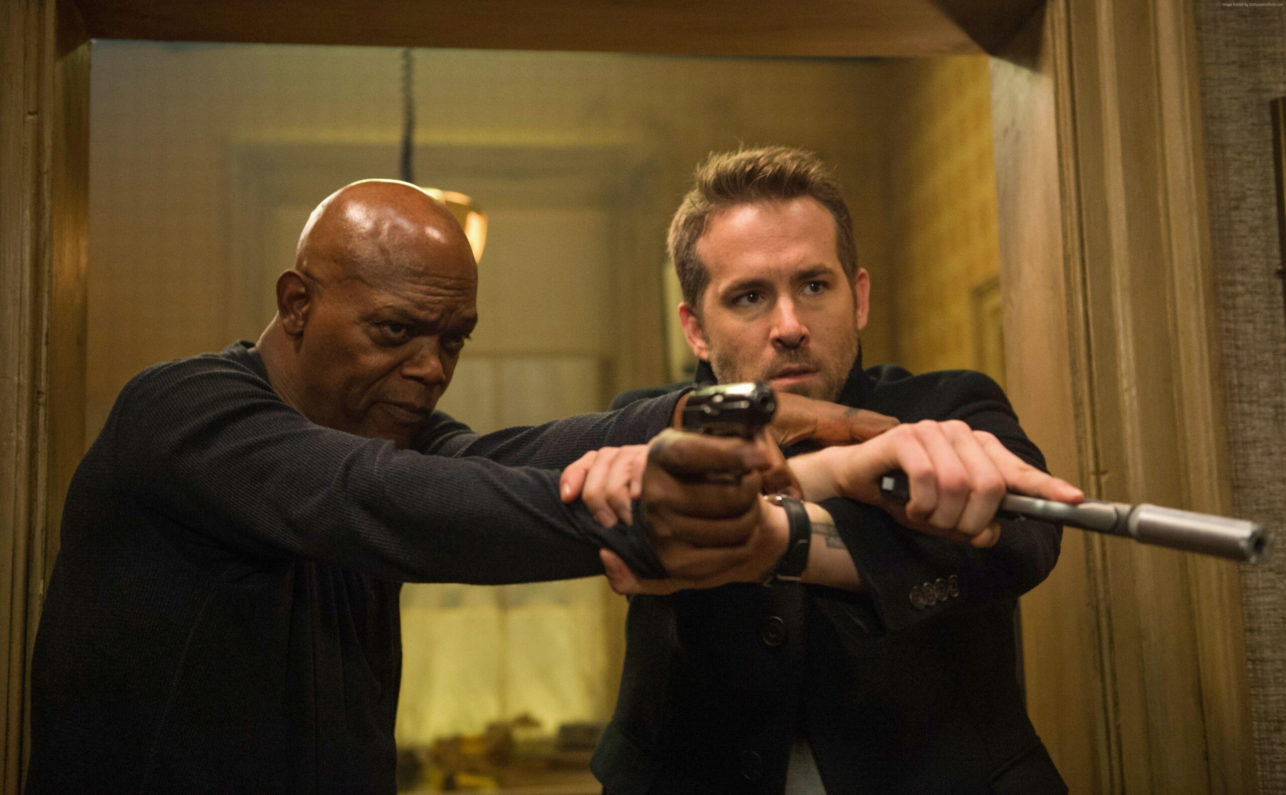 Wallpapers The Hitman’s Bodyguard, Samuel L. Jackson, Ryan Reynolds