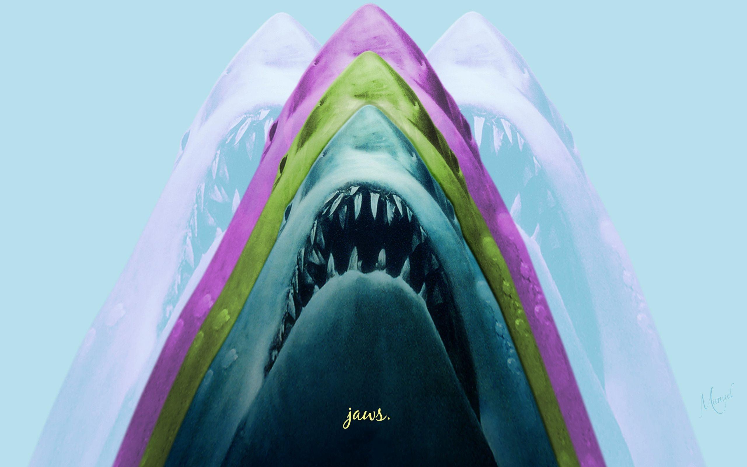 Jaws Wallpaper: Jaws Wallpapers Graphic Movie Poster Design By