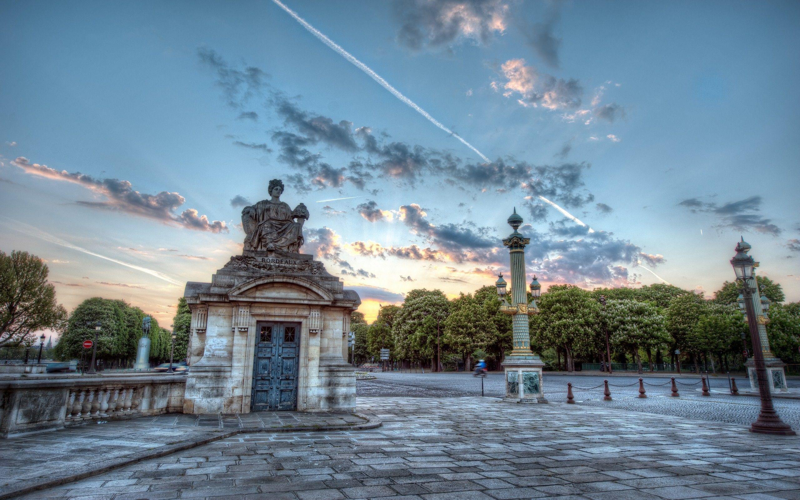 hdr building sunset bordeaux wallpapers and backgrounds