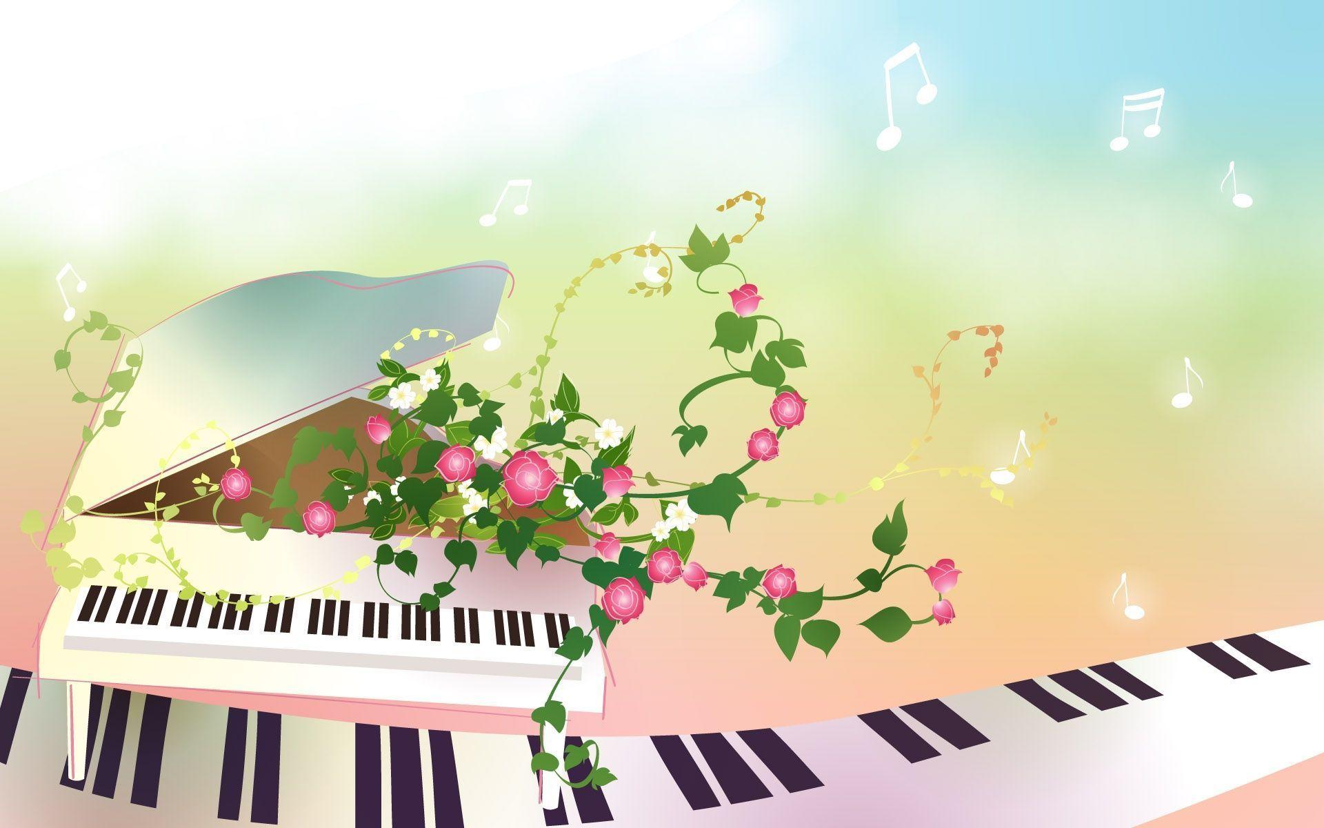 Cartoon Comic Anime Piano Wallpapers