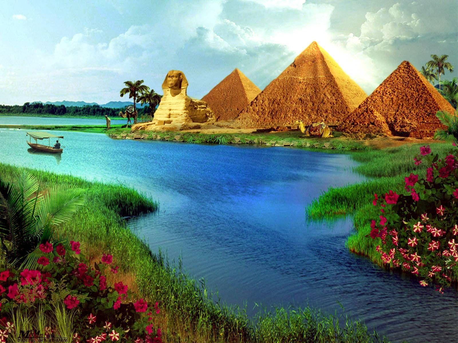 Take a cruise along the Nile River, Egypt. Description from