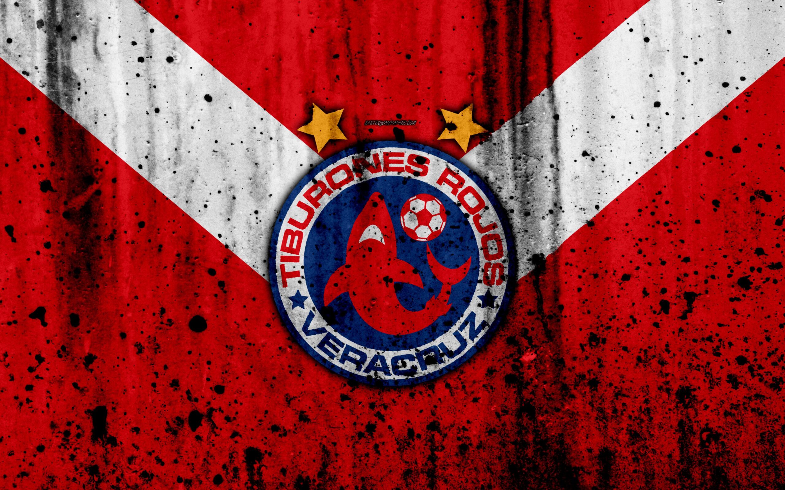 Download wallpapers Tiburones Rojos de Veracruz, Veracruz FC, 4k