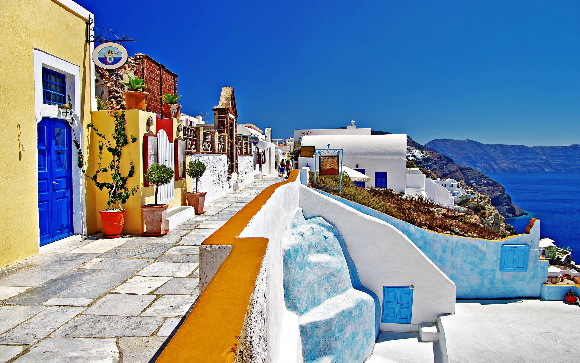 Greece oia santorini Wallpapers