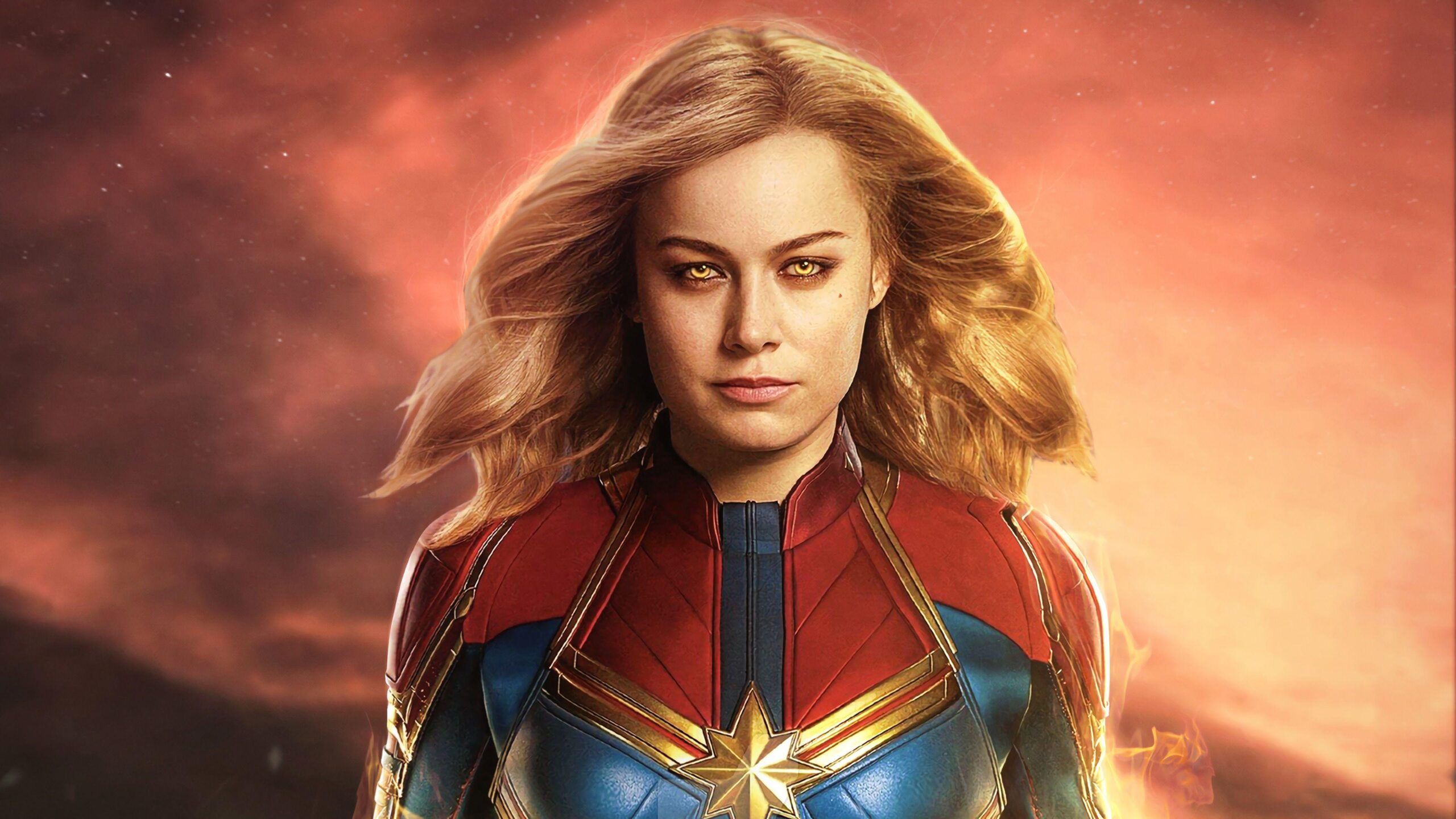 Captain Marvel Movie 2019 Brie Larson as Carol Danvers 4K Wallpapers