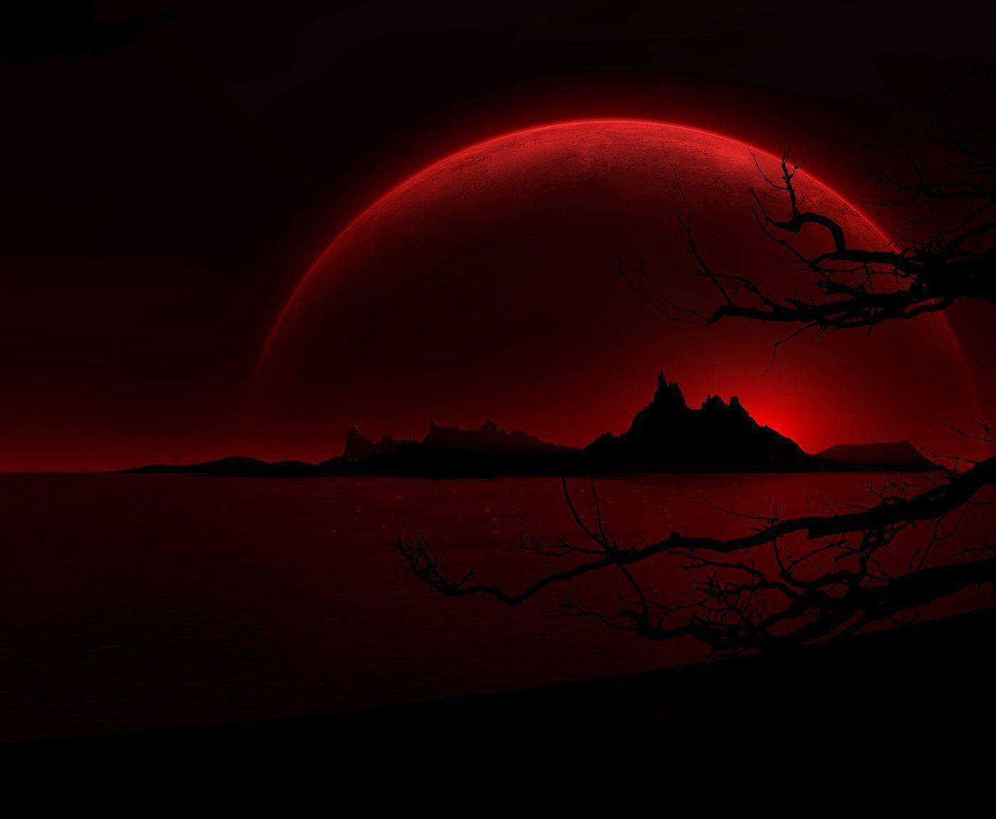 Wallpapers For > Blood Red Moon Wallpapers