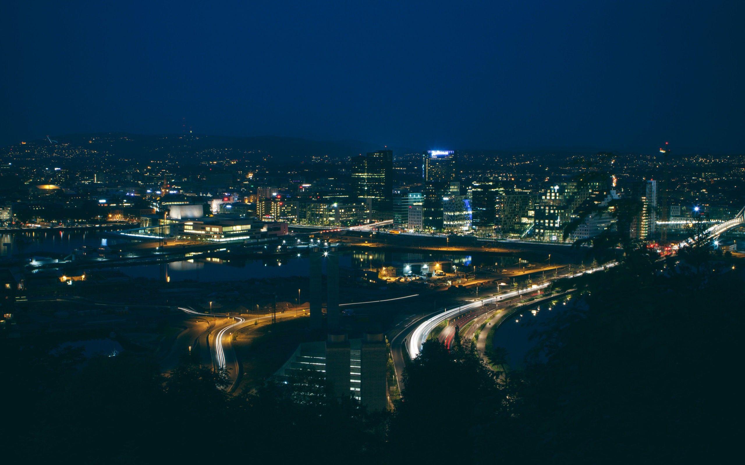 Panorama Night Oslo wallpapers and image