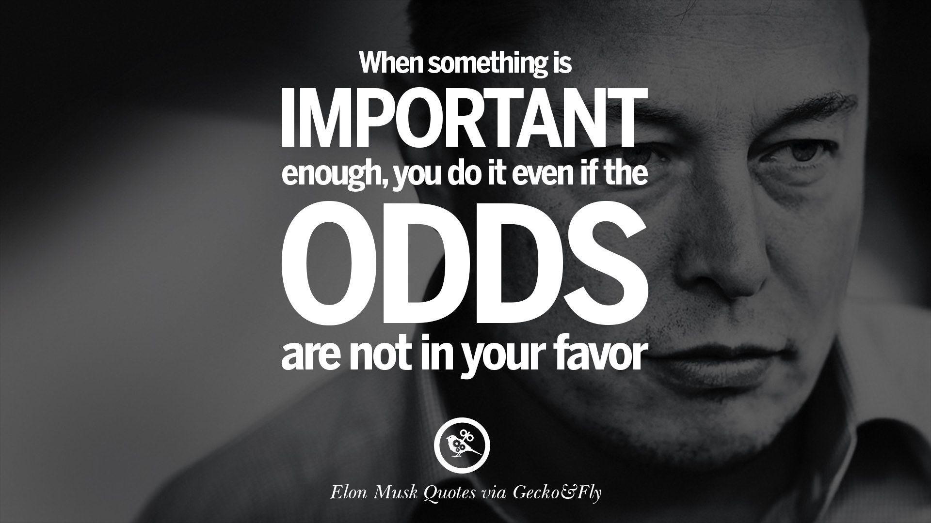 20 Elon Musk Quotes on Business, Risk and The Future