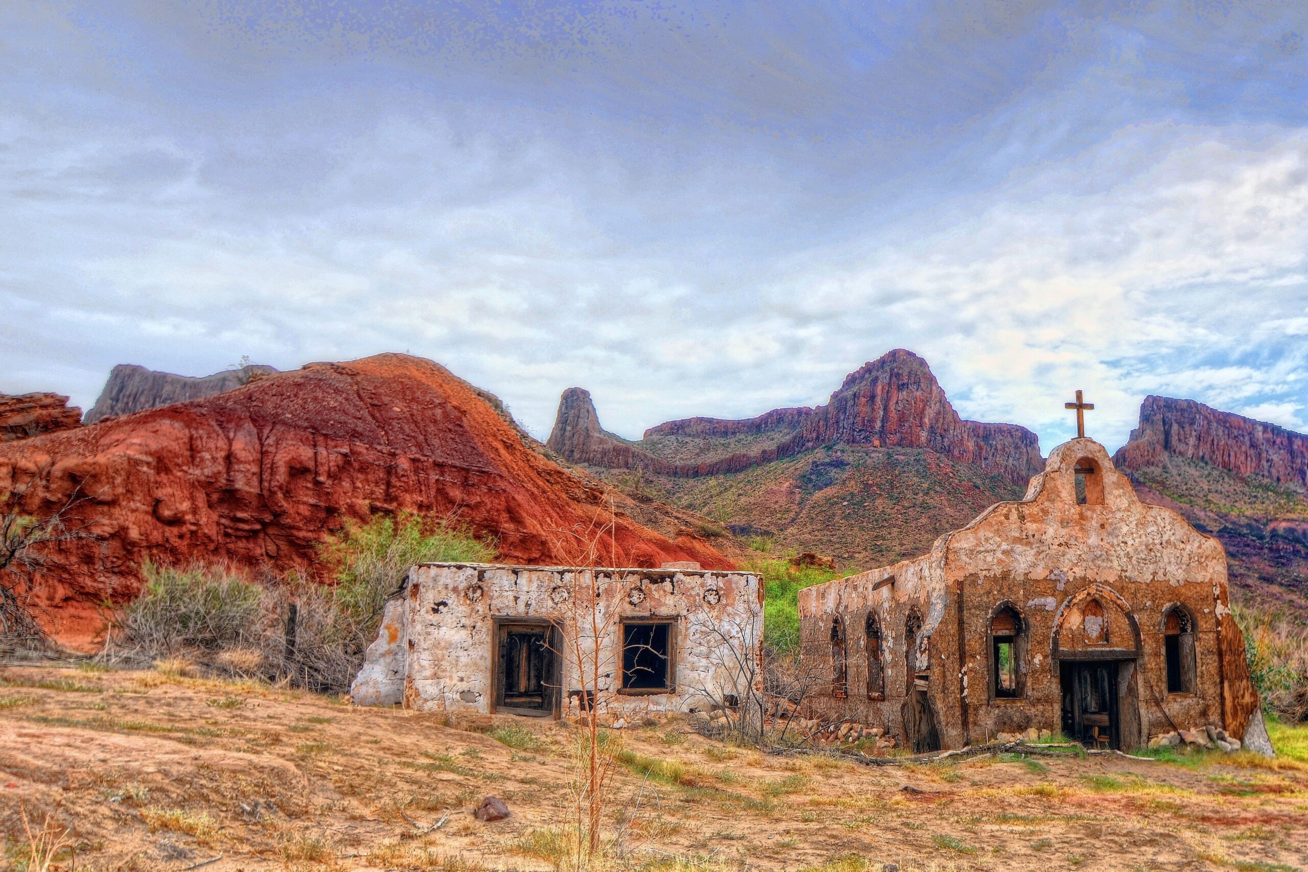 Big Bend Ranch State Park Texas desert ruins western church