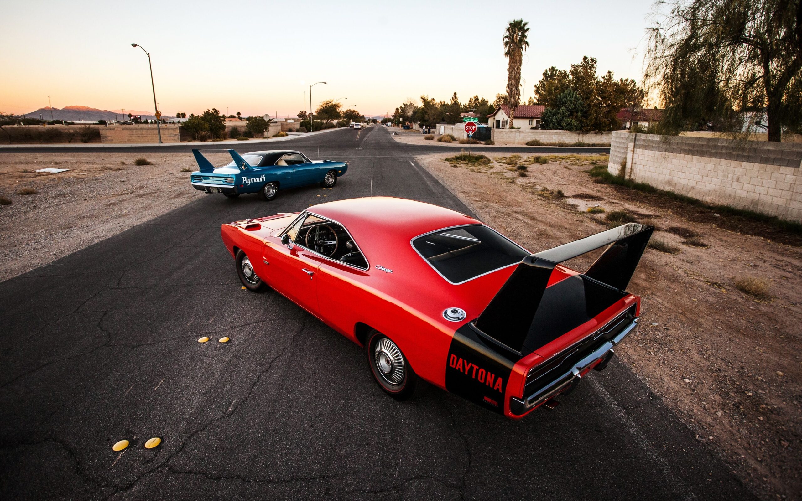 Download Wallpapers Dodge charger daytona, Rear view, Style HD