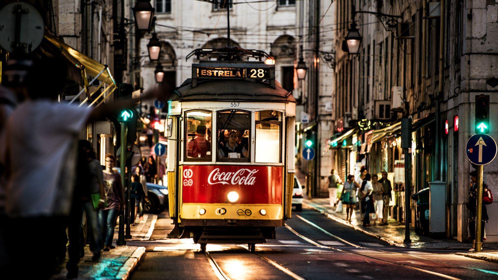 Tram in Lisbon, Portugal wallpapers and image