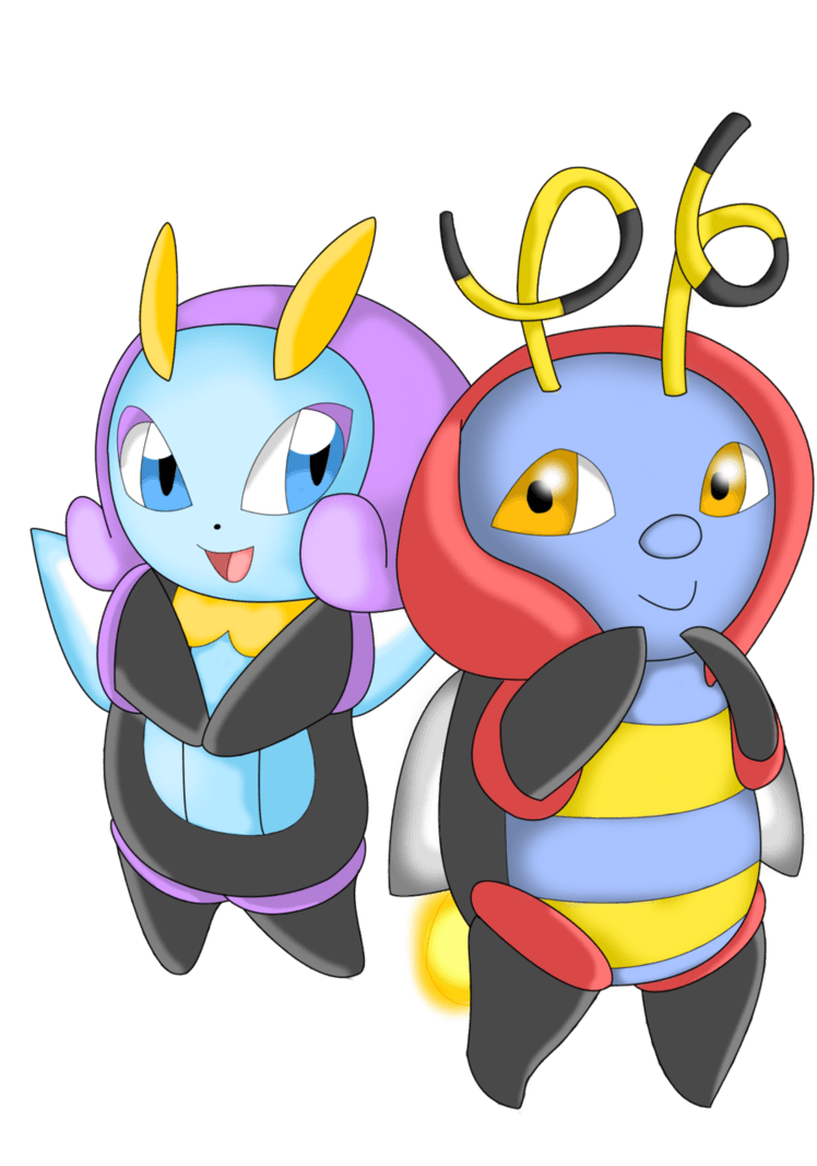 Illumise and Volbeat by NIGHTSandTAILSFAN