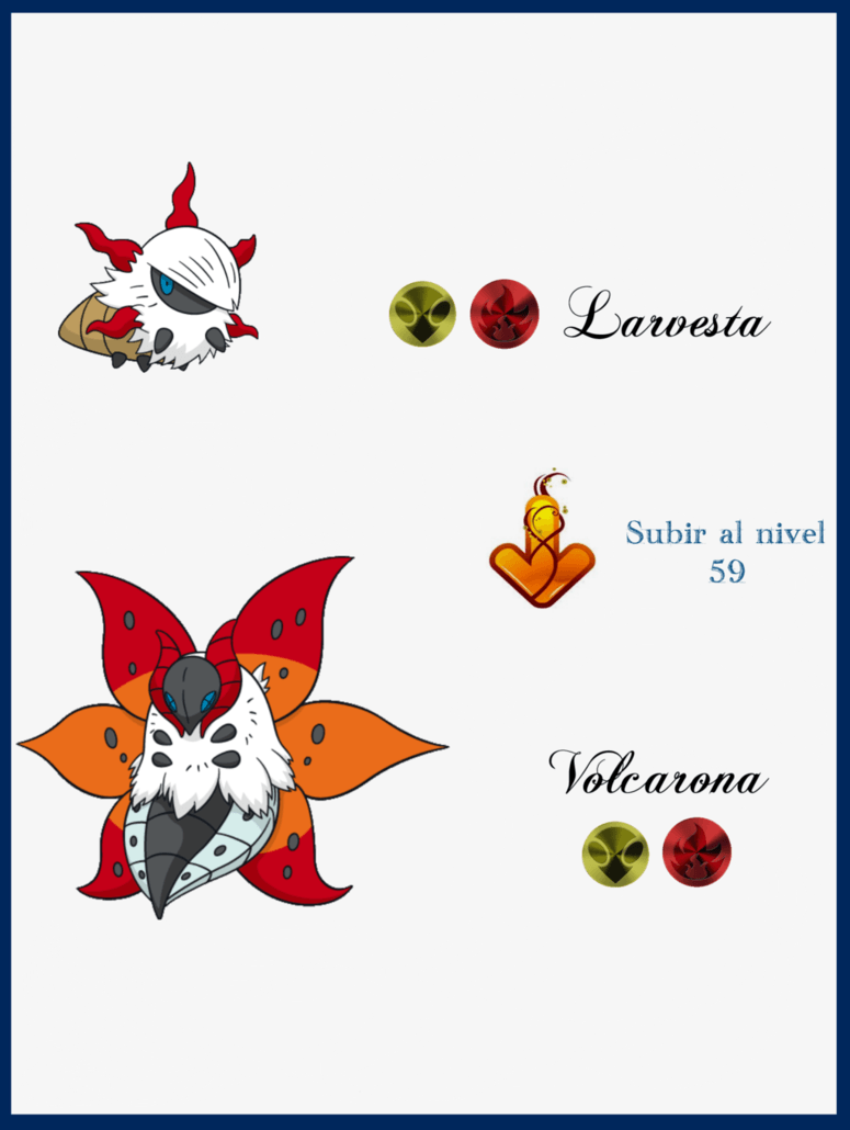 Image of Larvesta Evolution Chart