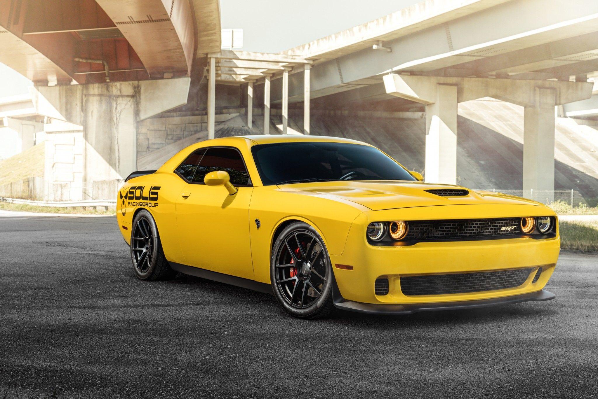 Download Dodge Challenger Srt Hellcat, Yellow, Muscle