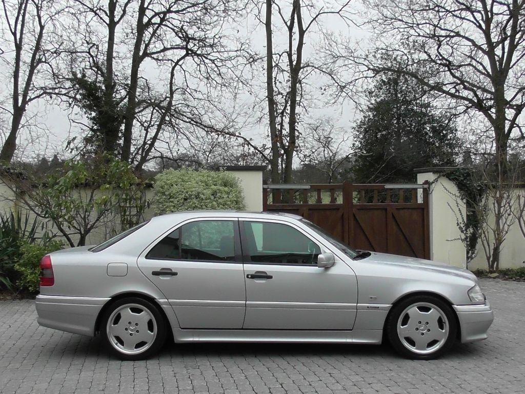 Used Brilliant Silver Met with Black Leather Mercedes C36 AMG For