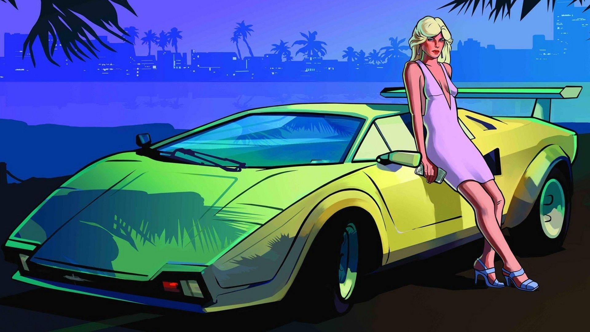 Wallpapers : illustration, women, city, luxury, sports car, Grand