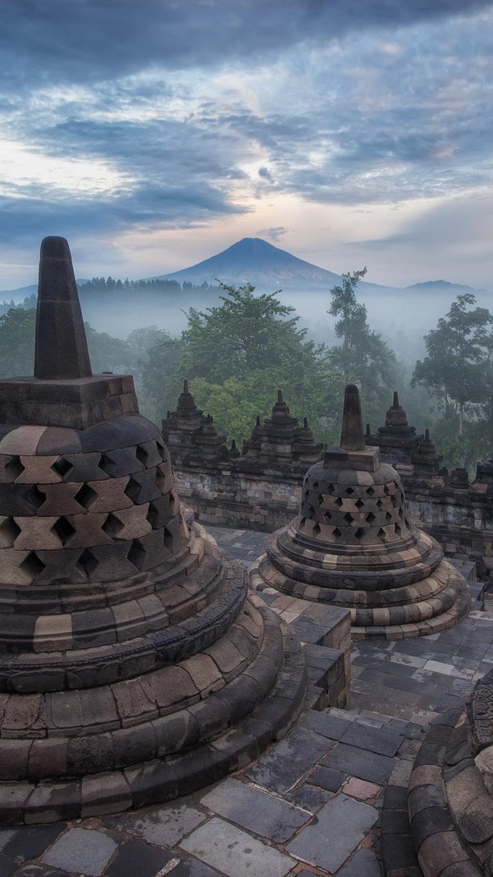 indonesia, the temple, borobudur, java, architecture