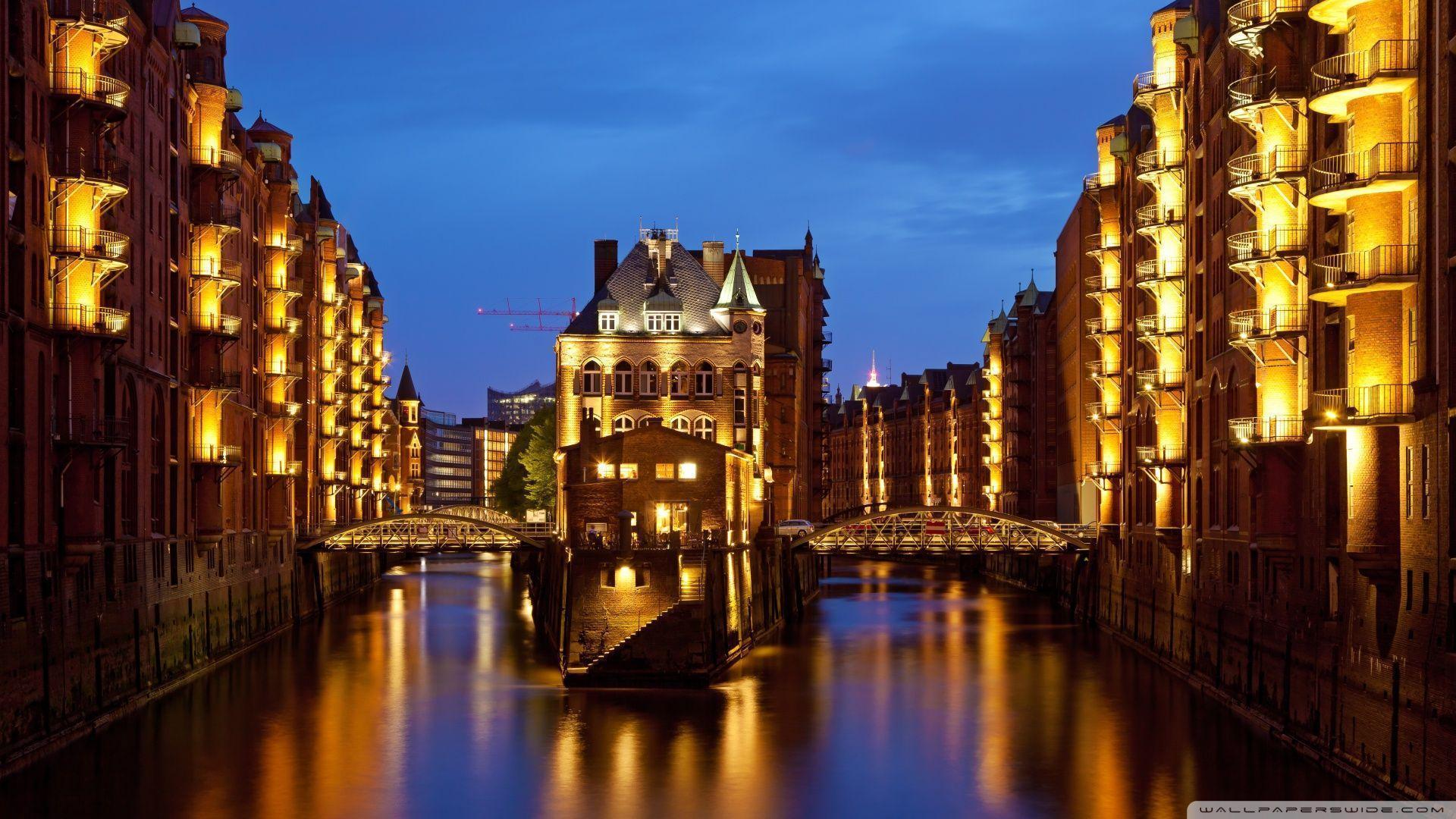 Speicherstadt in Hamburg, Germany HD desktop wallpapers : High