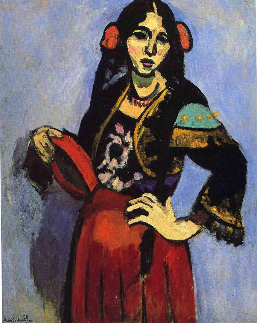 Spanish Woman With A Tambourine