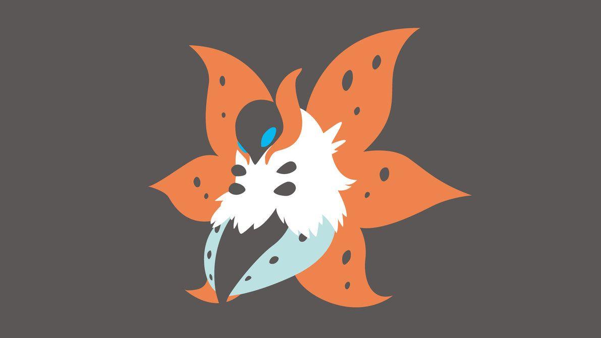 Volcarona Minimalist Wallpapers by Krukmeister