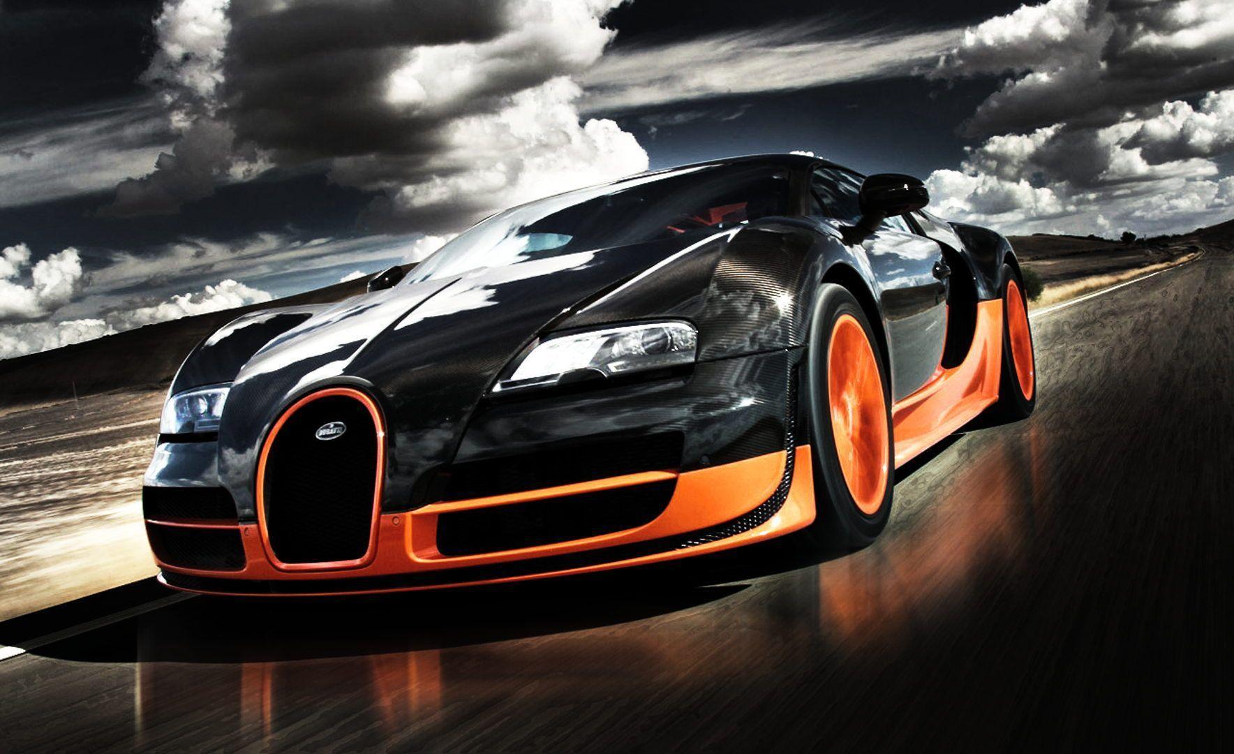 Bugatti veyron sports car hd backgrounds