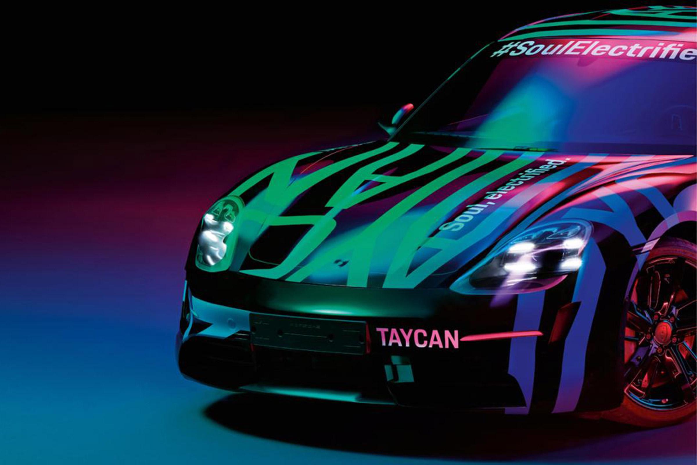 New 2019 Porsche Taycan: Fresh teaser image of all