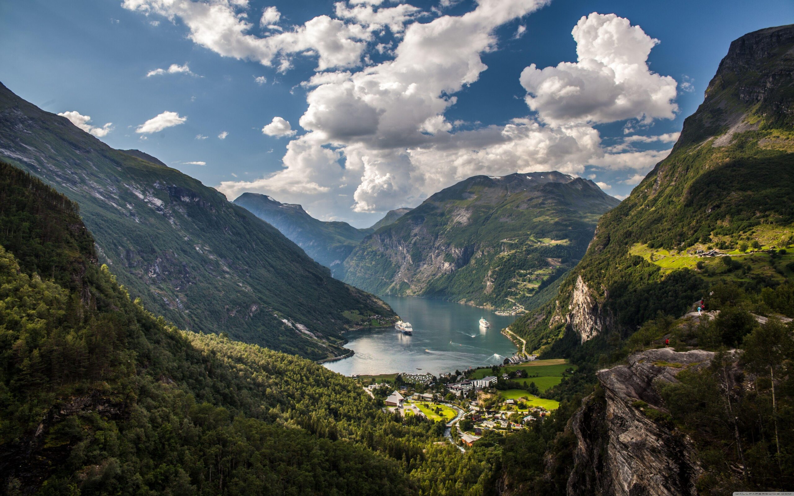 Geiranger, Norway HD desktop wallpapers : Widescreen : High