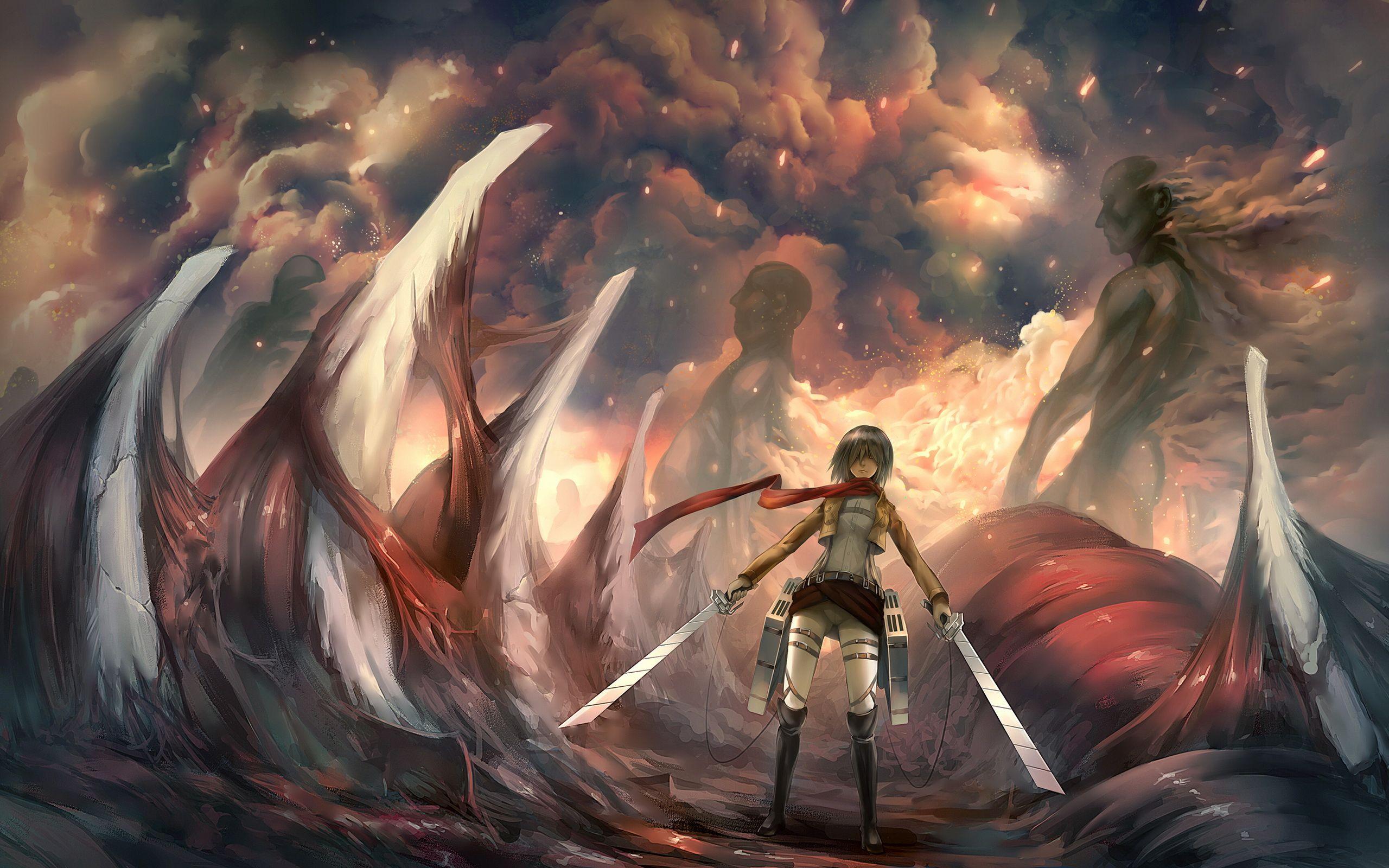 Animation & Drawn Wallpapers 079 Attack on Titan, Battle Angel Alita