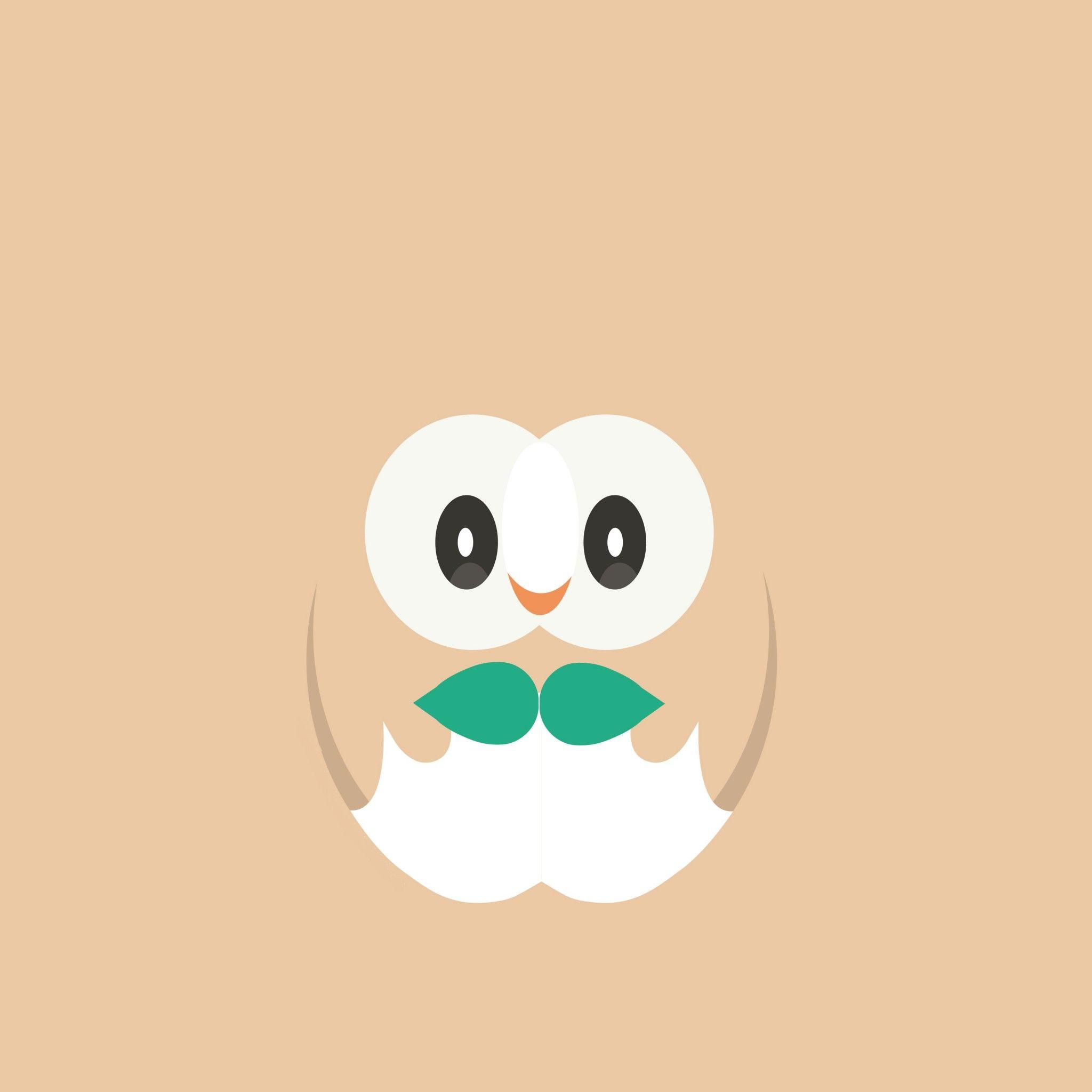 Download Rowlet Pokemon 2048 x 2048 Wallpapers