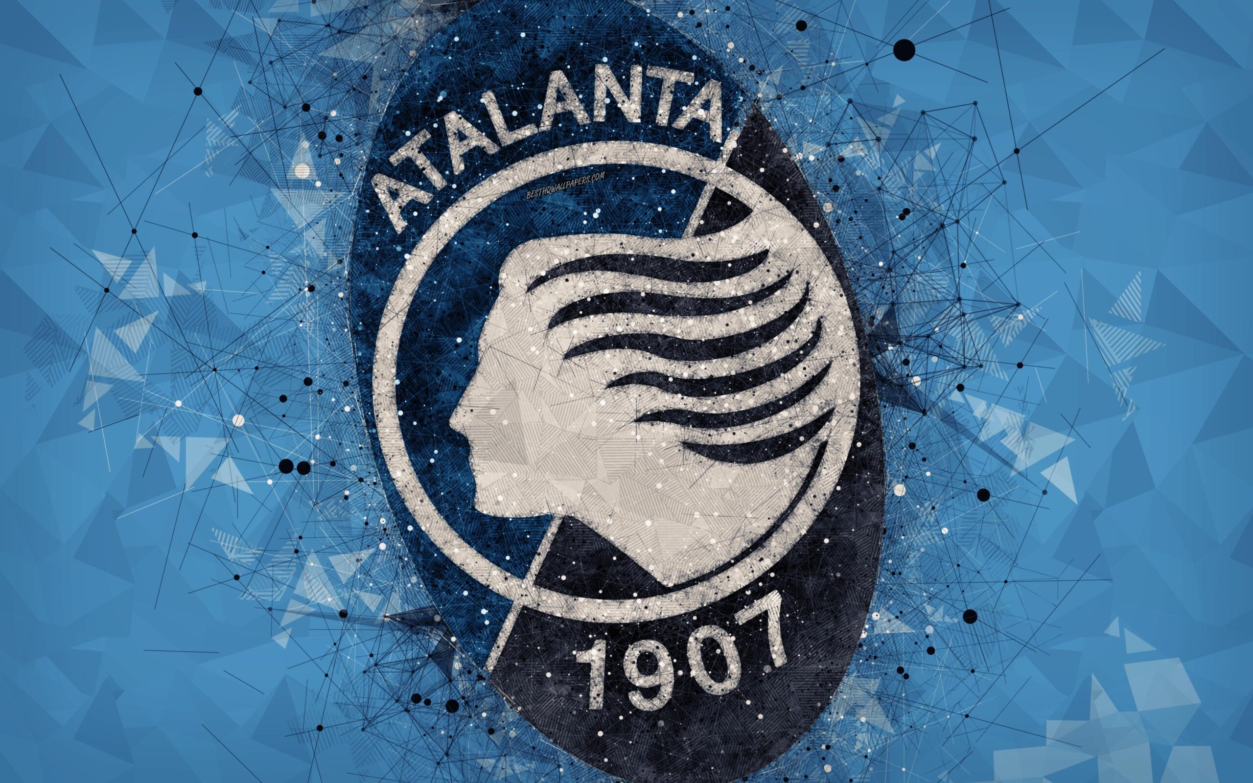 Download wallpapers Atalanta FC, 4k, Italian football club, creative