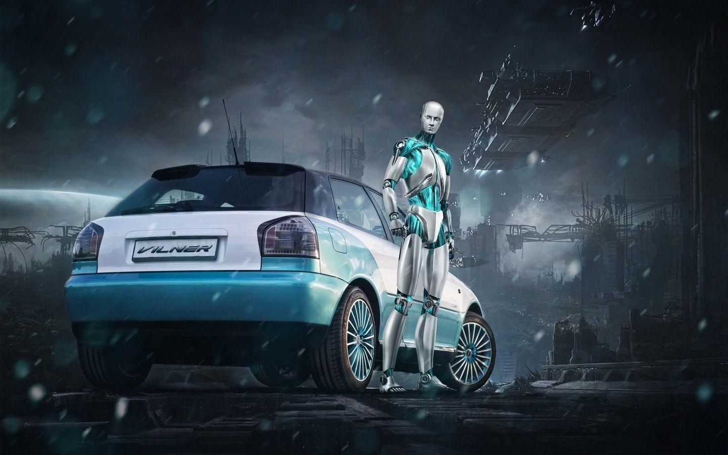 Audi, A3, Eset, Robot, Vilner, Audi, Tuning, Tuning, Rear