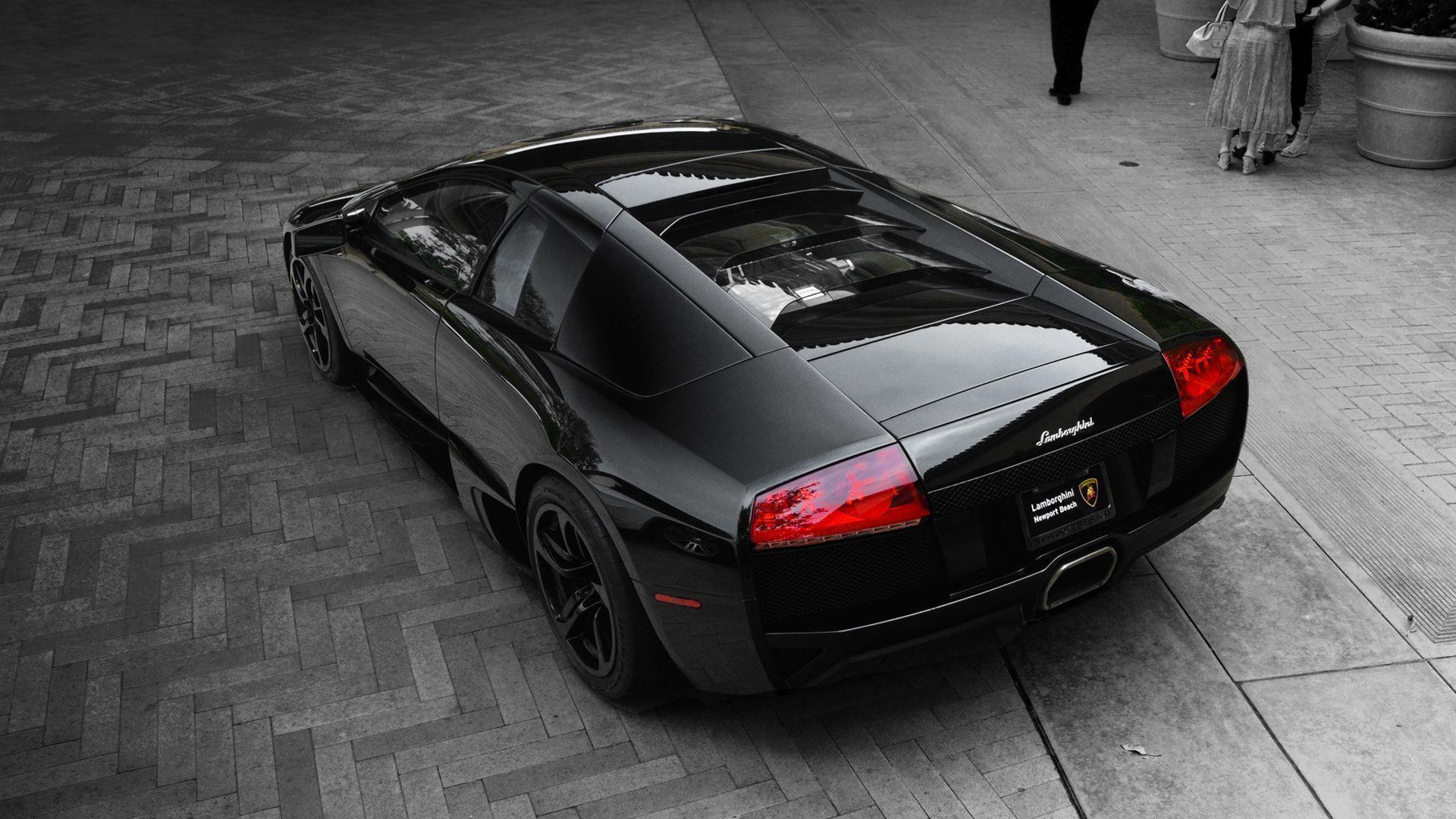 Black Lamborghini Murcielago LP640 Wallpapers