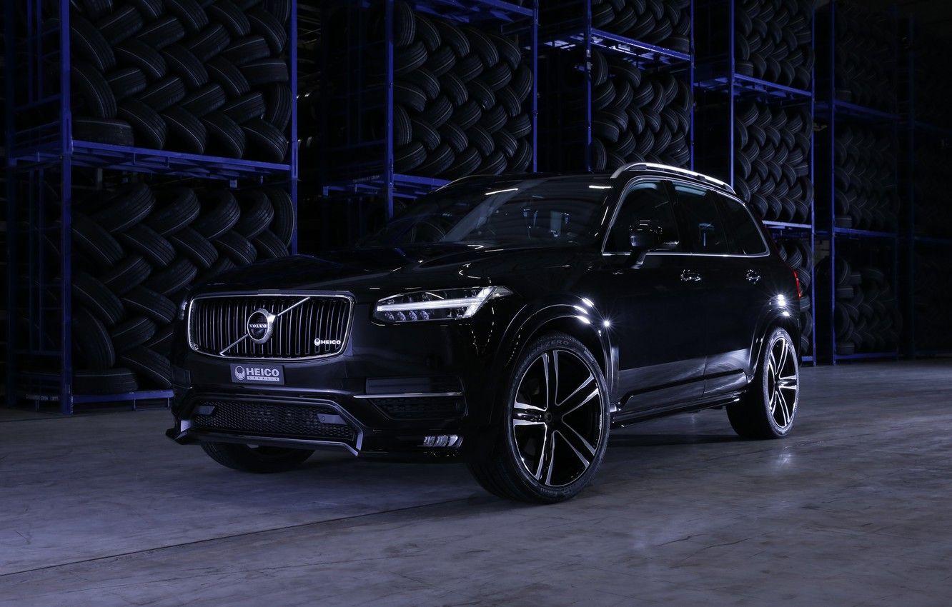 Wallpapers black, Volvo, SUV, Black, XC90, Volvo, crossover, Heico