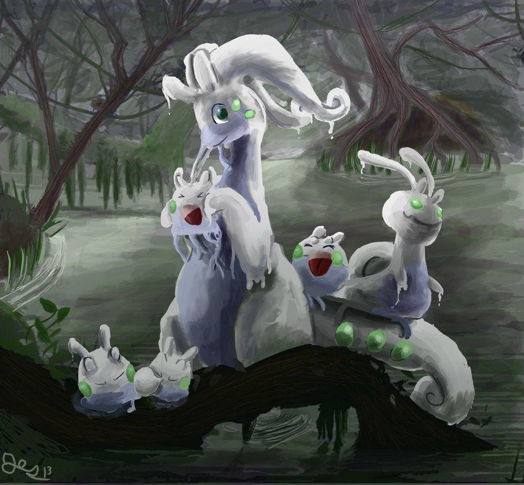 Pokemon of the day Gen 6! Goomy! Sliggoo! Goodra! Rained alot today