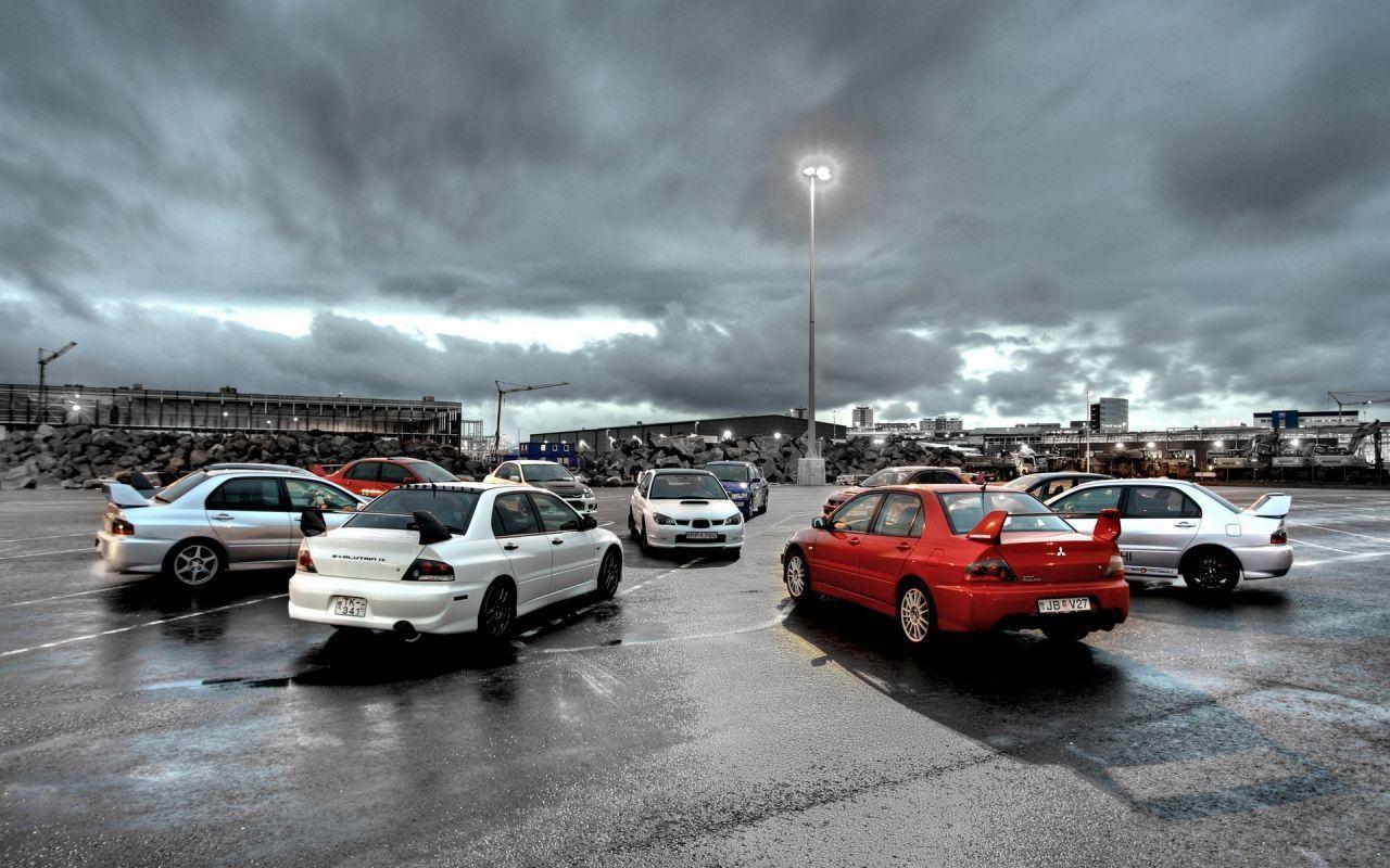 Mitsubishi Lancer Evolution In Clouds 4769 Cars desktop wallp High