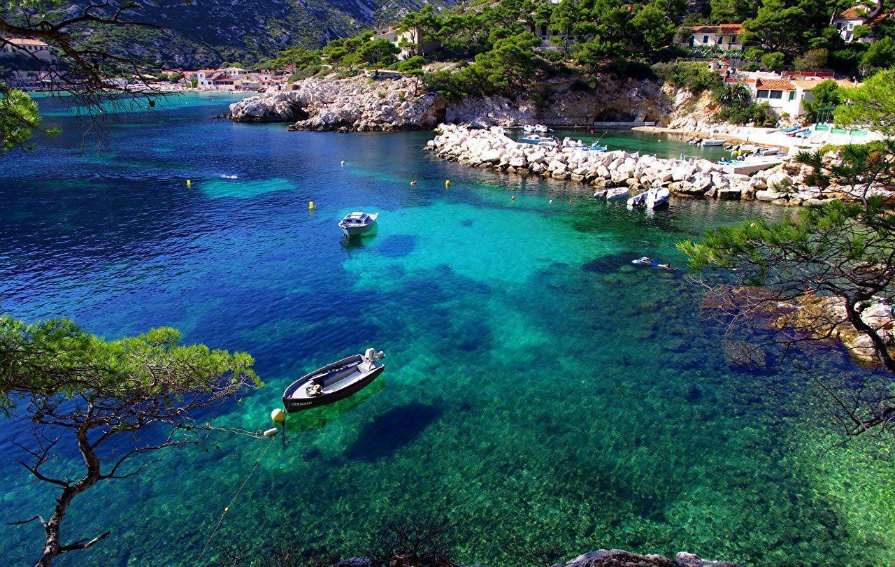 Marseille France Nature Boats Coast