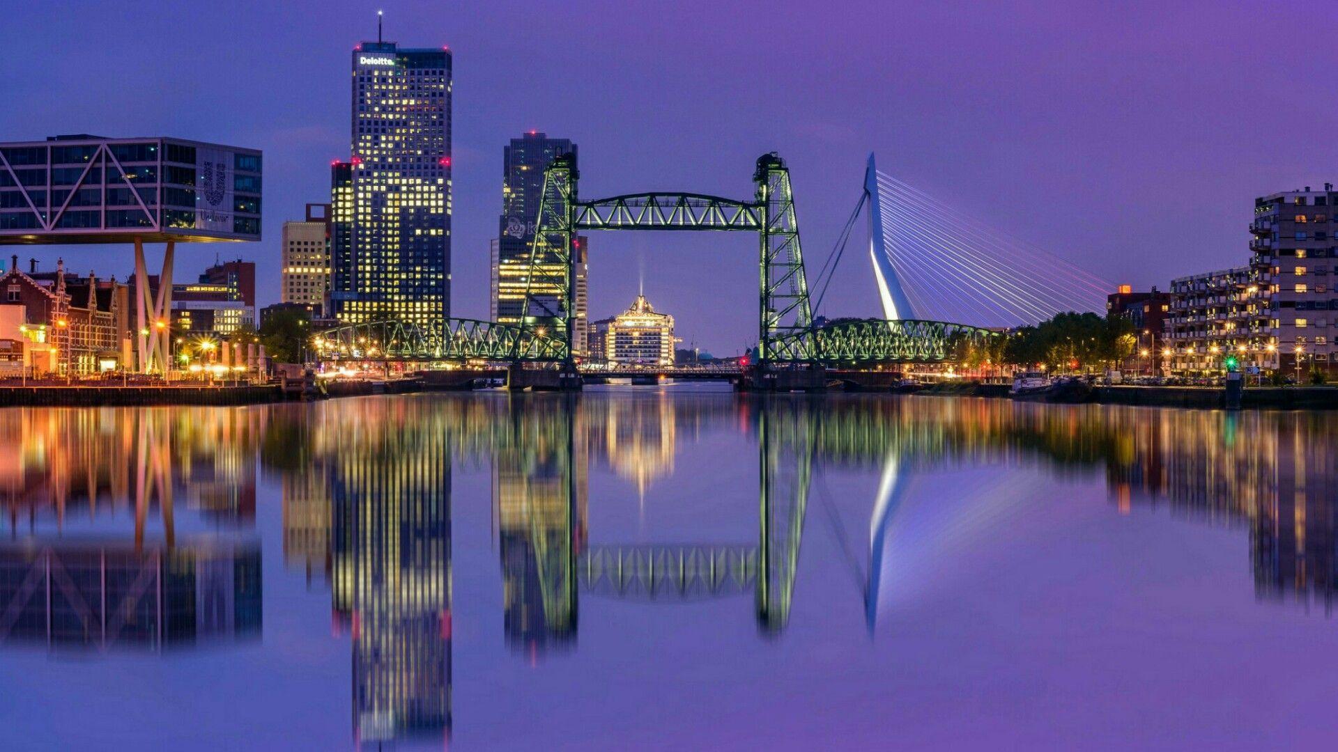 Rotterdam At Dusk Wallpapers