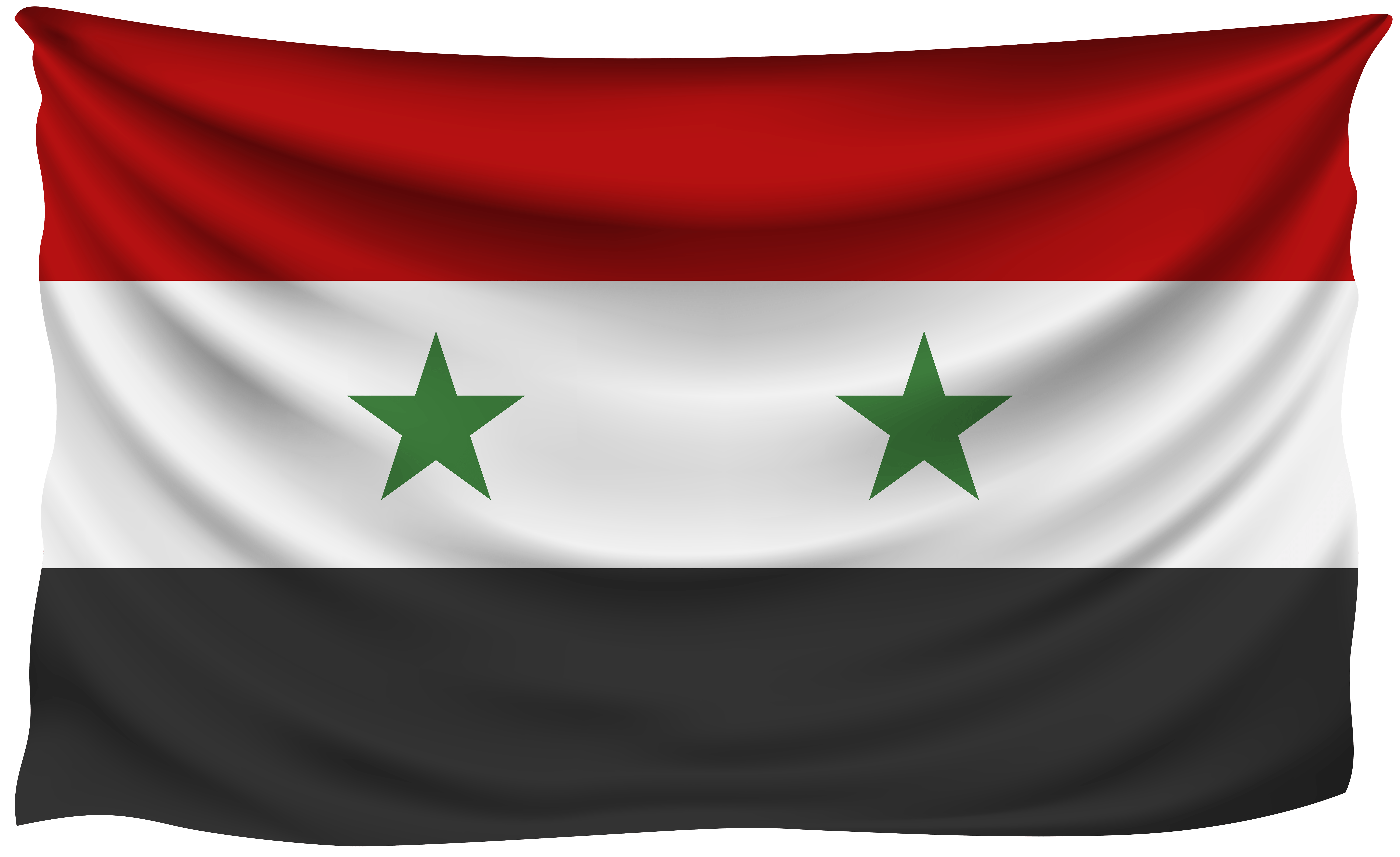 Syria Wrinkled Flag