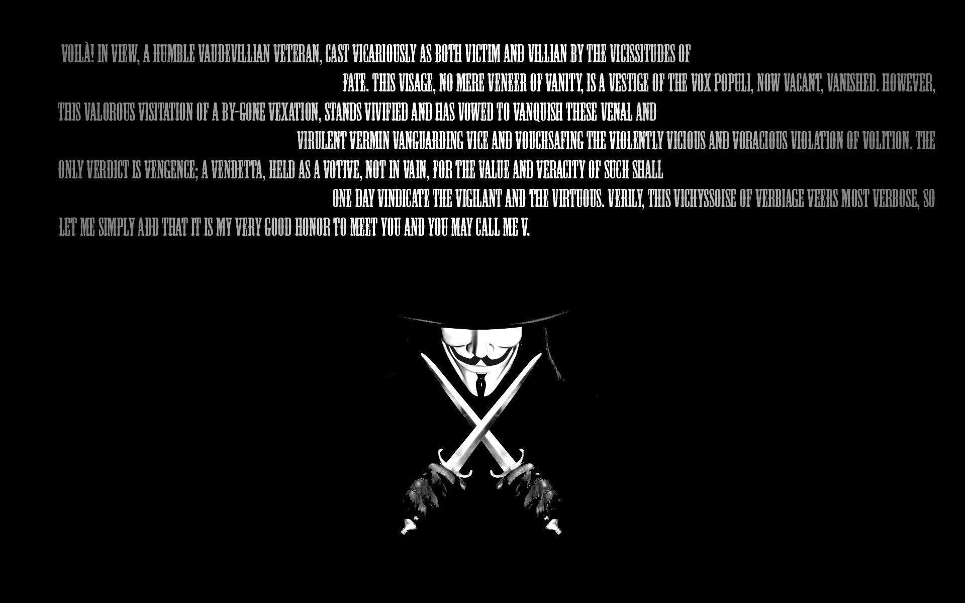 Enjoy this V for Vendetta backgrounds