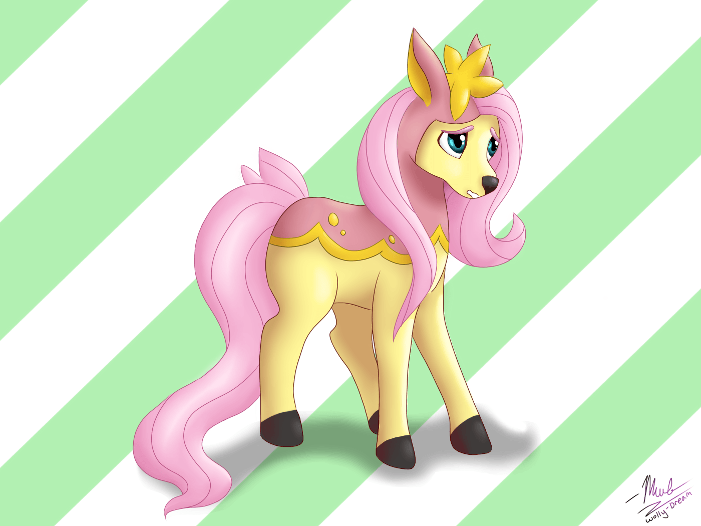 Deerling Fluttershy by Wolly