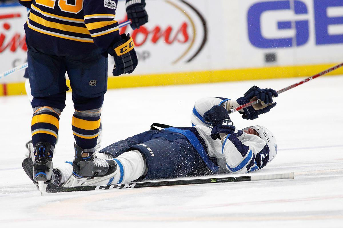 Patrik Laine suffers concussion as hit sparks line brawl between