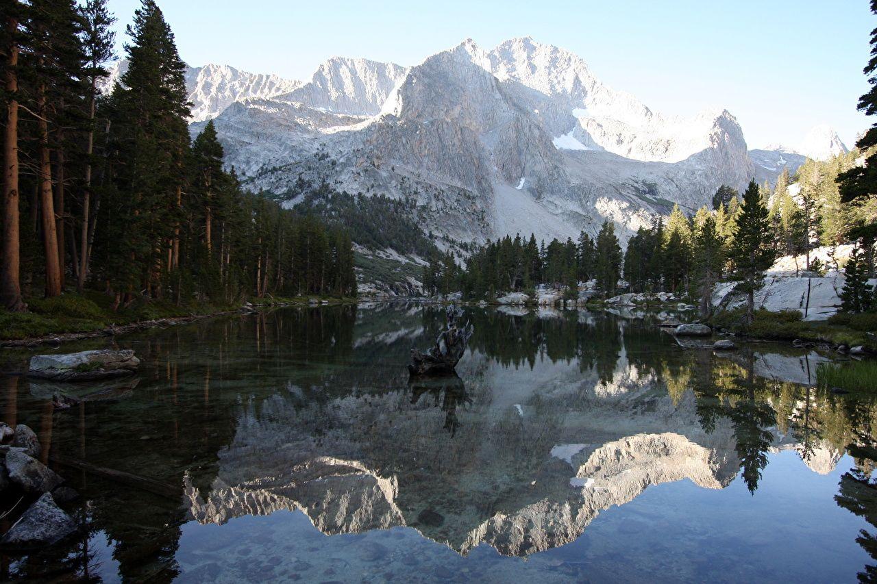 Wallpapers Lake Reflection Sequoia National Park & Kings Canyon