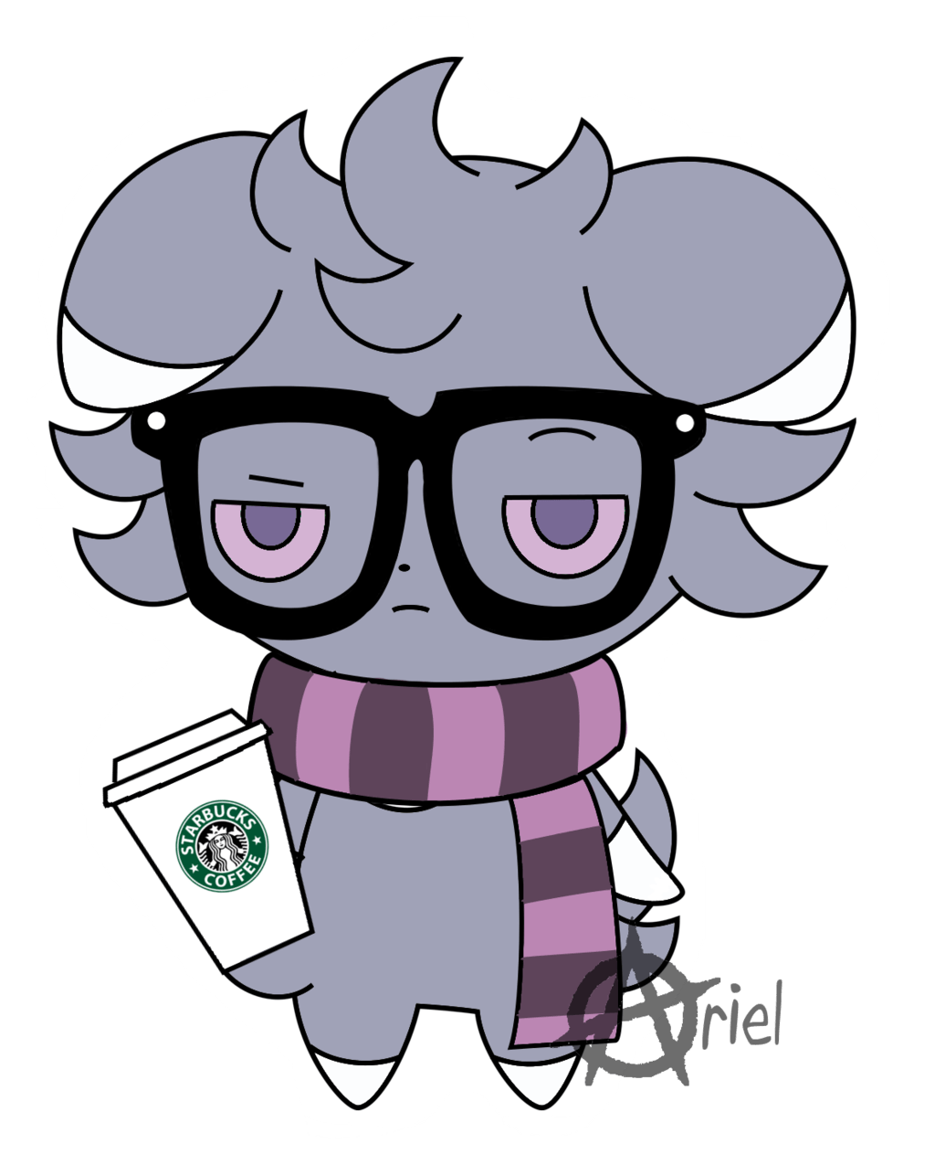 Hipster Espurr by eddsworldisawesome11 on deviantART