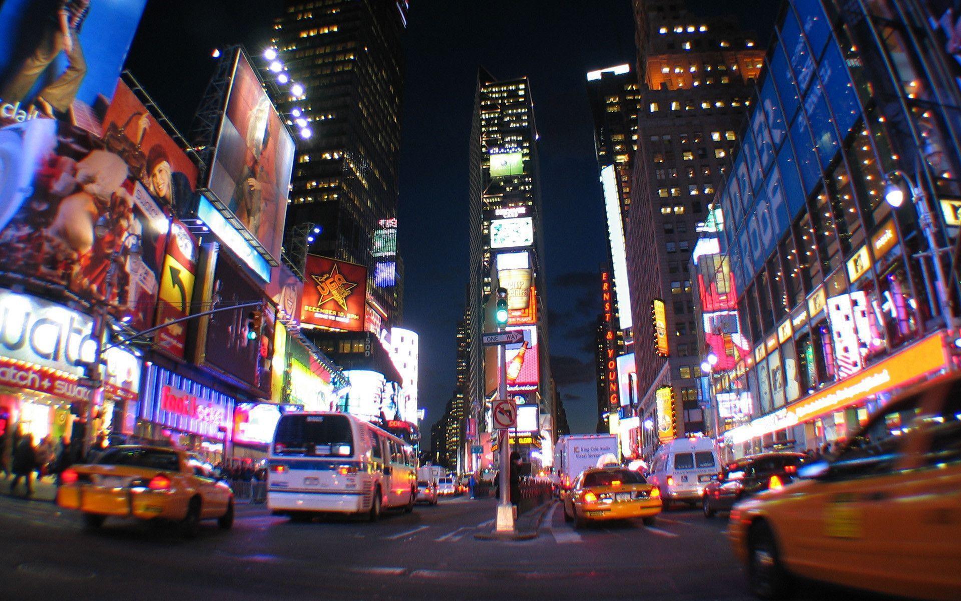 Pix For > Times Square Wallpapers At Night