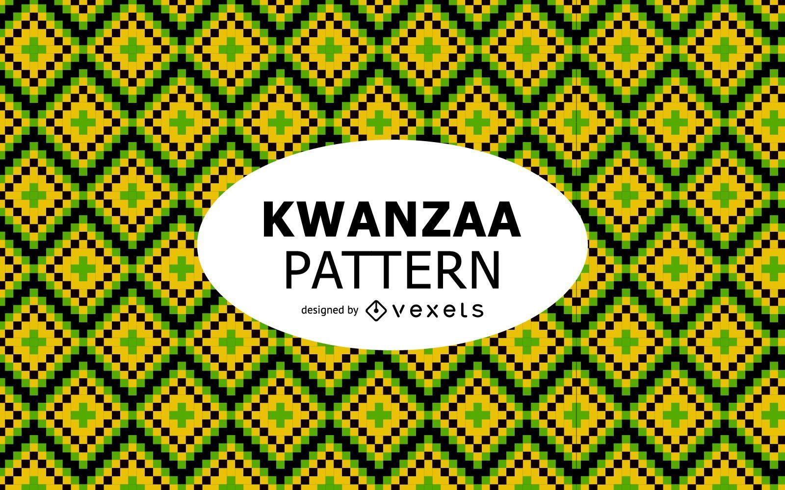 Colorful geometric Kwanzaa pattern