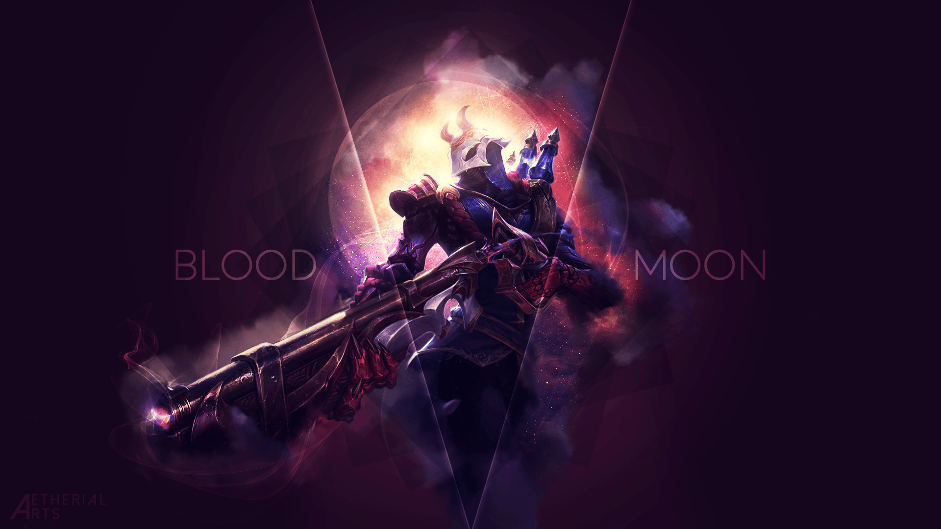 Blood Moon Jhin Wallpapers by AetherialArts