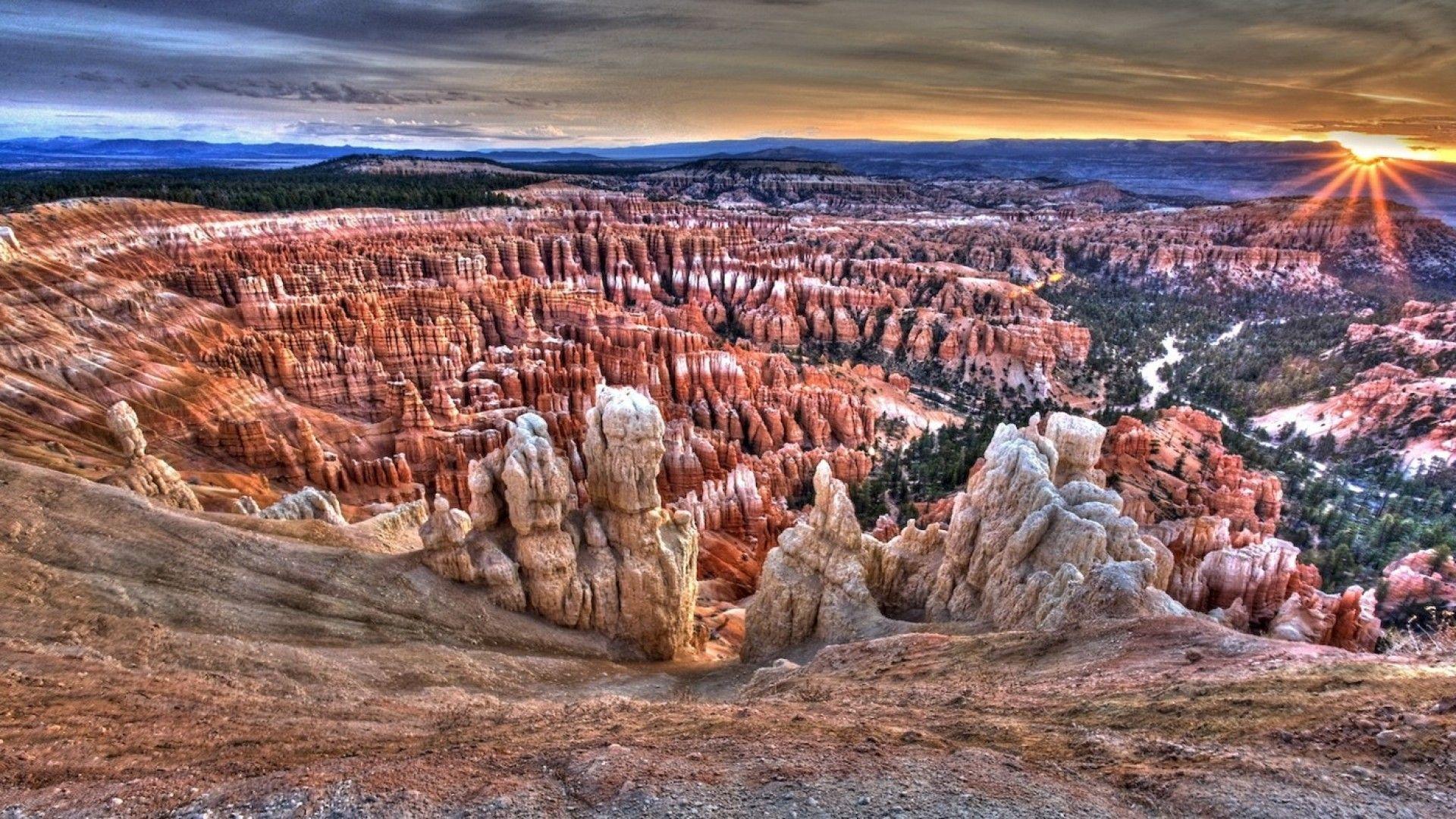 SimplyWallpapers: Bryce Canyon Utah clouds landscapes